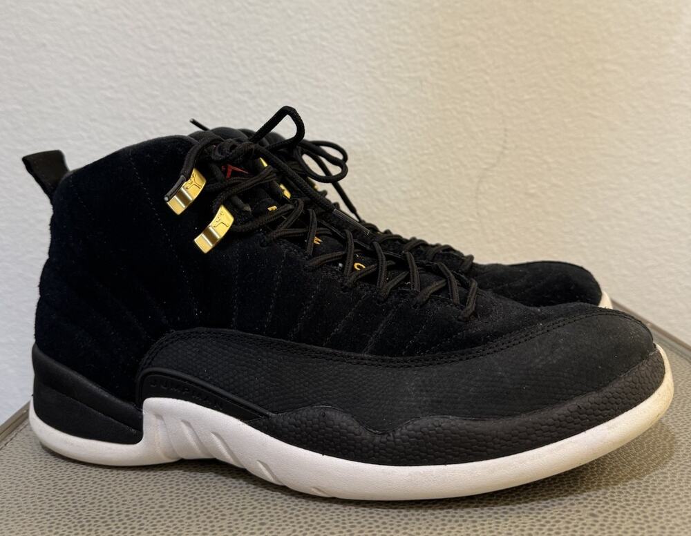 Nike Air Jordan 12 Retro Reverse Taxi Men's Size 11.5 Black 130690-017